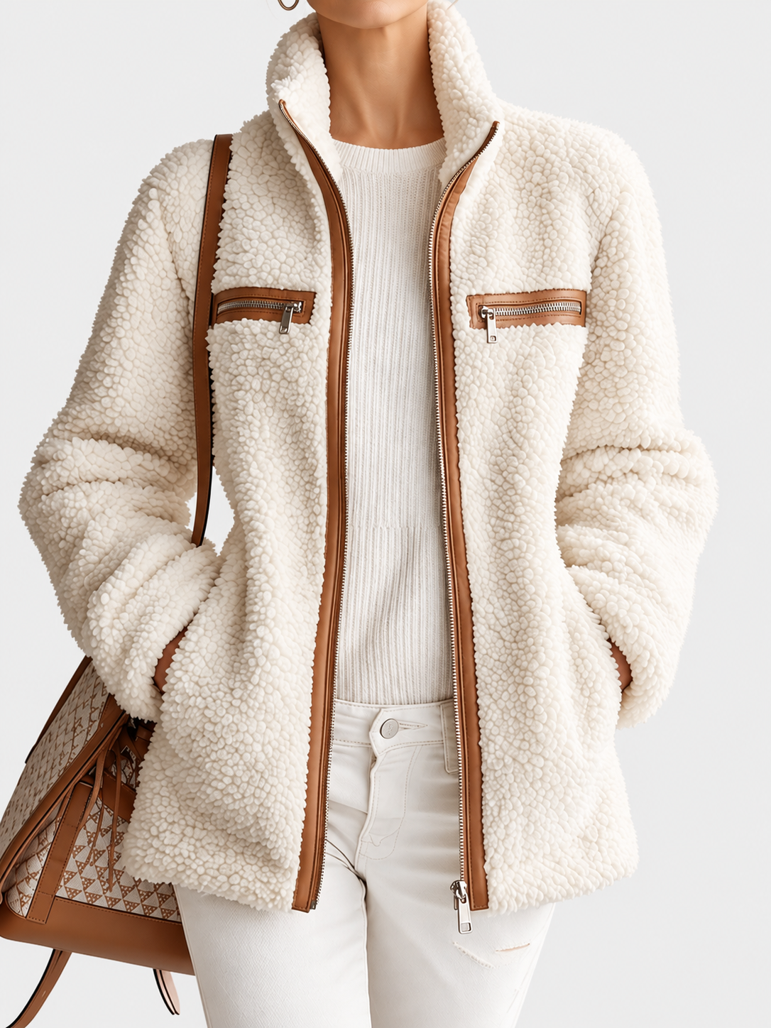 Evelyn | Cosy Jacket with Stand Collar