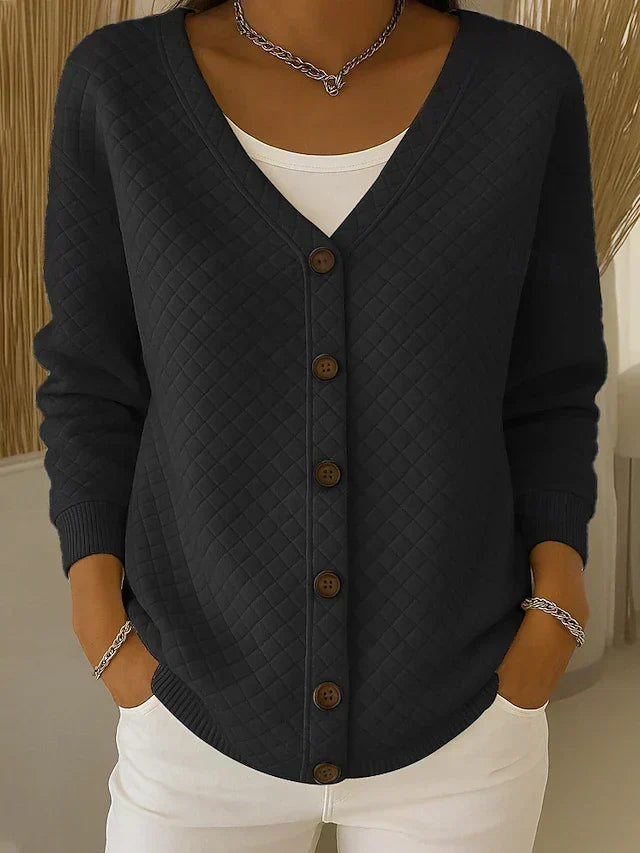 Eleonora | Quilted Button Cardigan