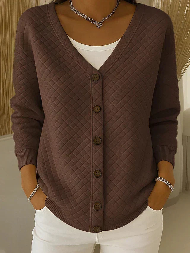 Eleonora | Quilted Button Cardigan