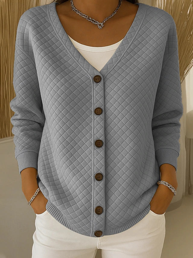 Eleonora | Quilted Button Cardigan