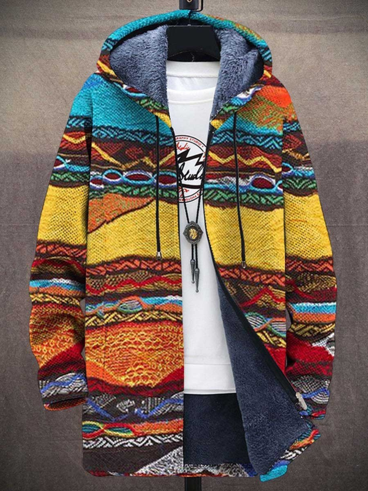 Elena | Artistic Hooded Cardigan