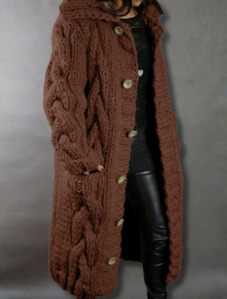 Enid | Cosy Hooded Longline Cardigan