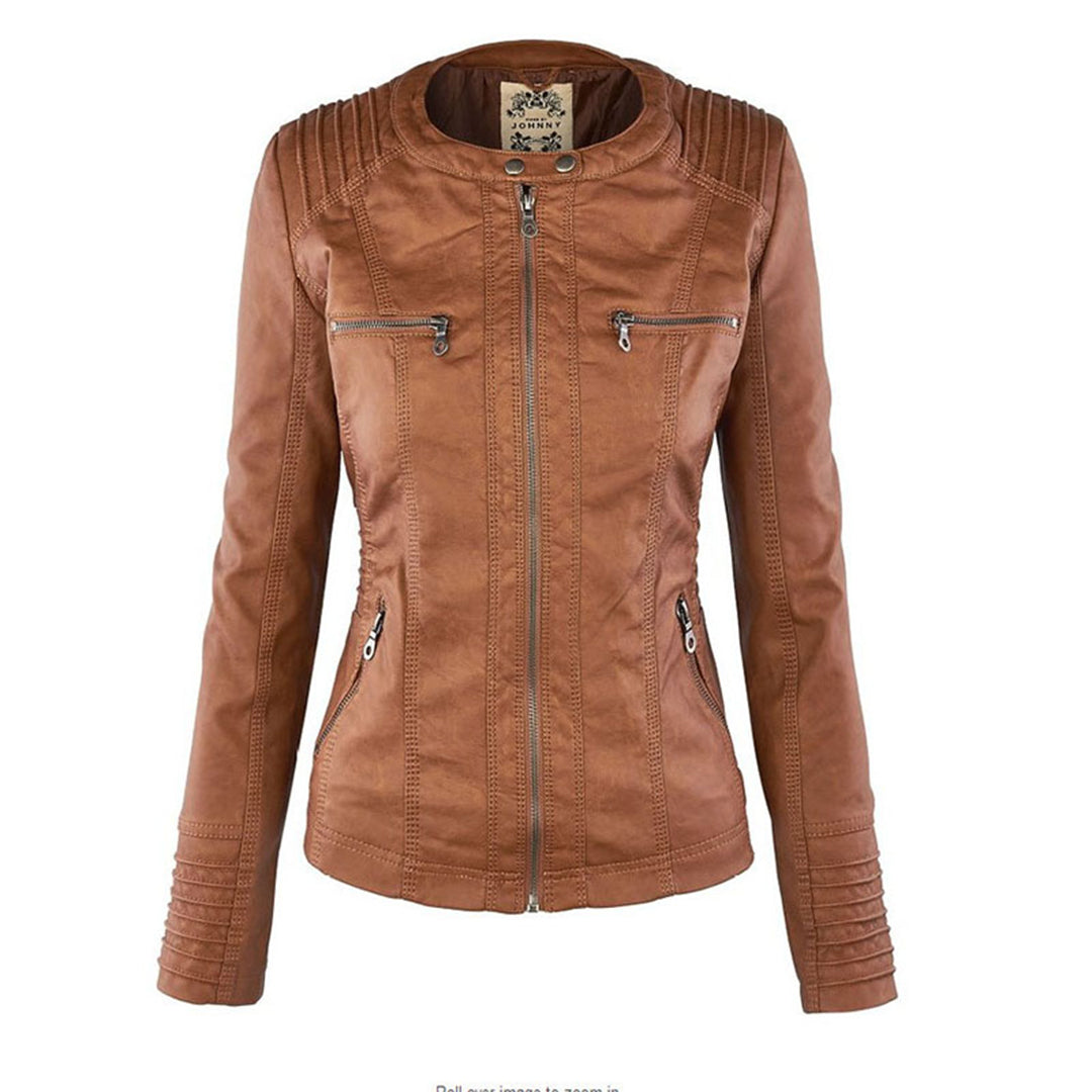 Loretta | Hooded Biker Jacket