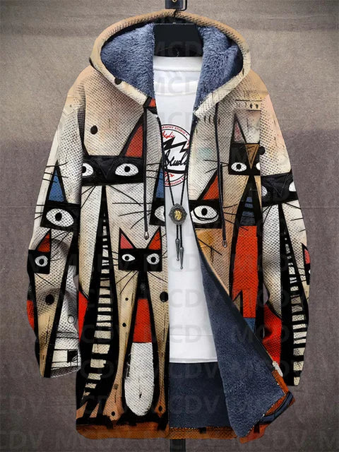 Delia | Artistic Hooded Cardigan