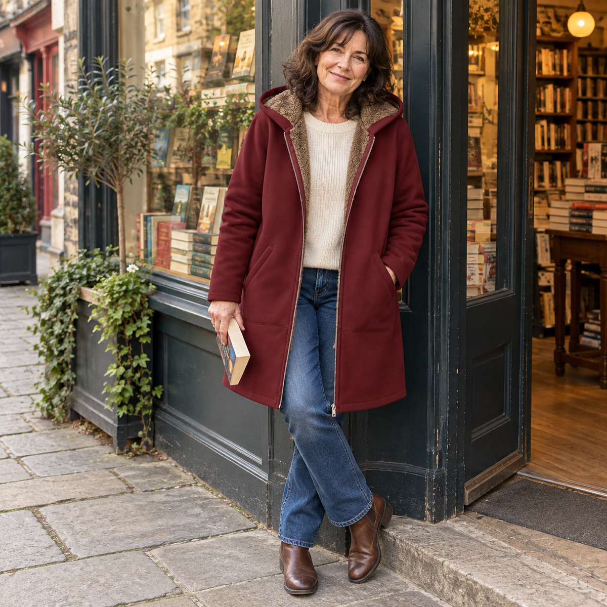 Evelyn | Cozy Hooded Coat