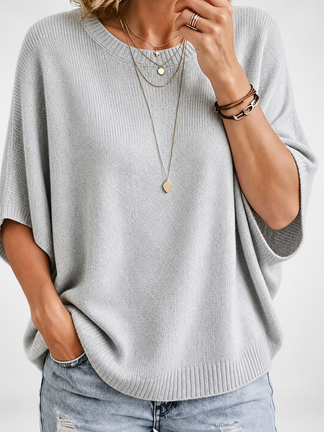 Amber | Casual Batwing Top