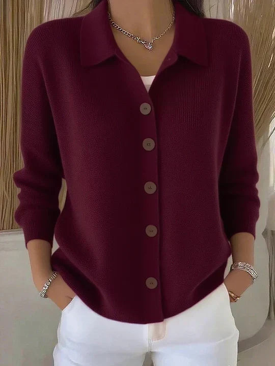 Fosca | Collared Button Cardigan