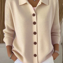 Josephine | Collared Button-Front Cardigan