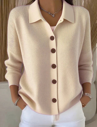 Josephine | Collared Button-Front Cardigan