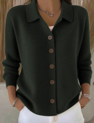 Josephine | Collared Button-Front Cardigan