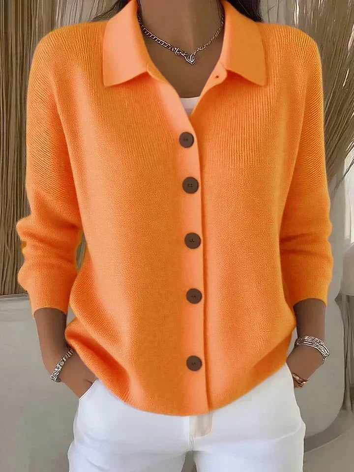 Fosca | Collared Button Cardigan