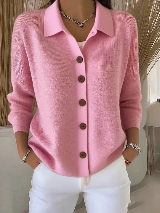 Fosca | Collared Button Cardigan