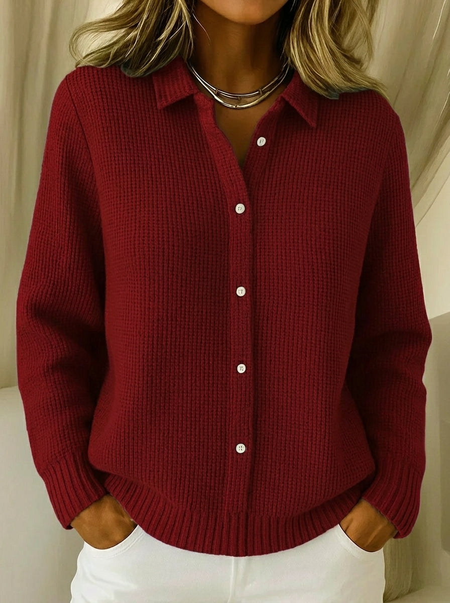 Patricia | Textured Button Cardigan