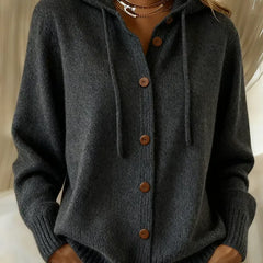 Brenda | Hooded Button Cardigan