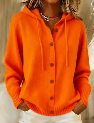 Brenda | Hooded Button Cardigan