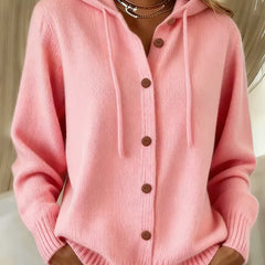 Brenda | Hooded Button Cardigan