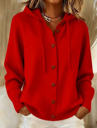 Brenda | Hooded Button Cardigan