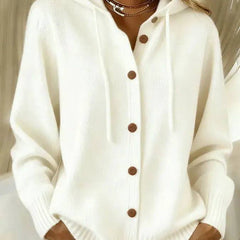 Isolde | Cosy Drawstring Hood Cardigan