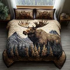 Wildlife Lodge | 3-Piece Quilted Bedding Set