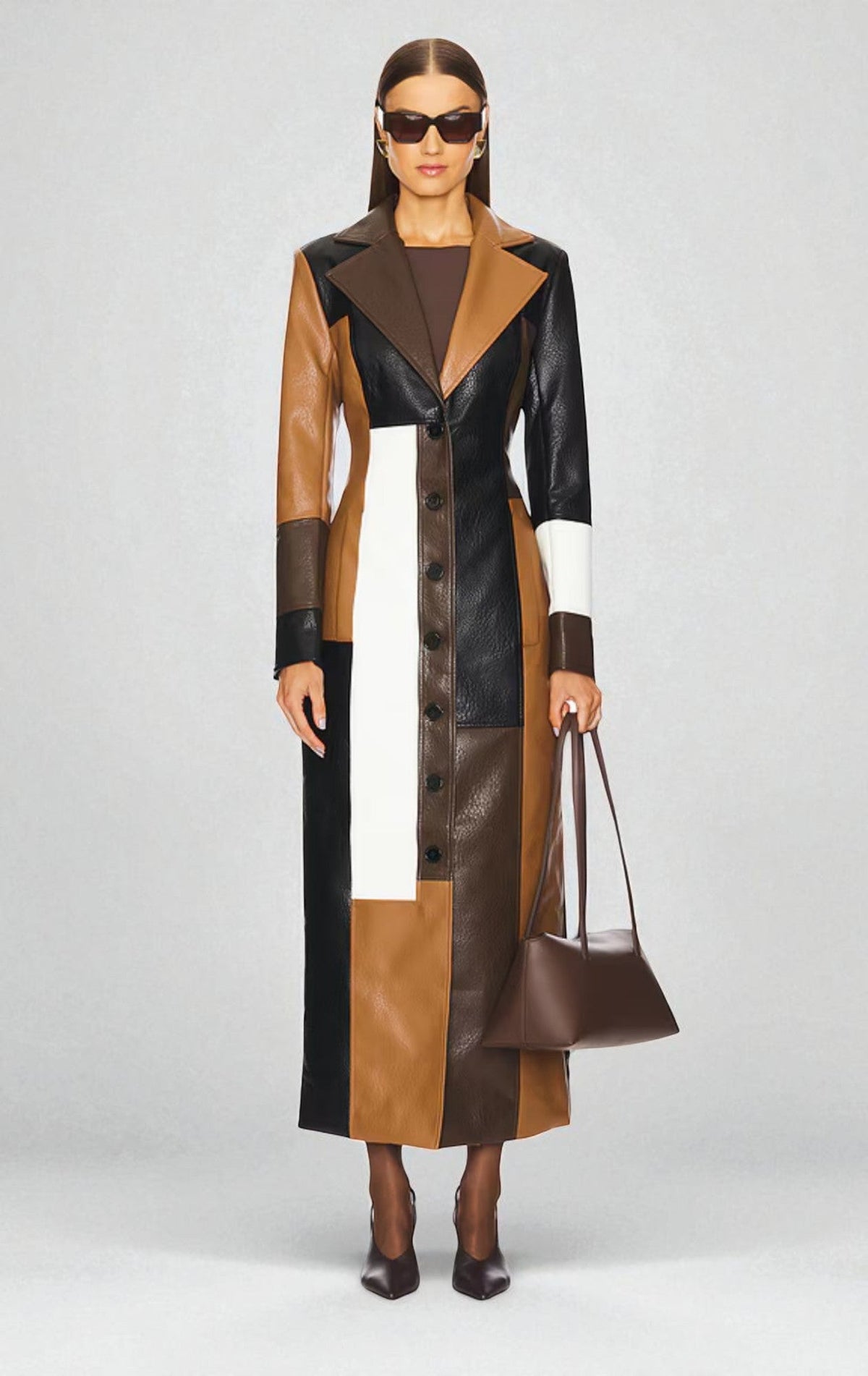 Addison | Mosaic-Pattern Coat