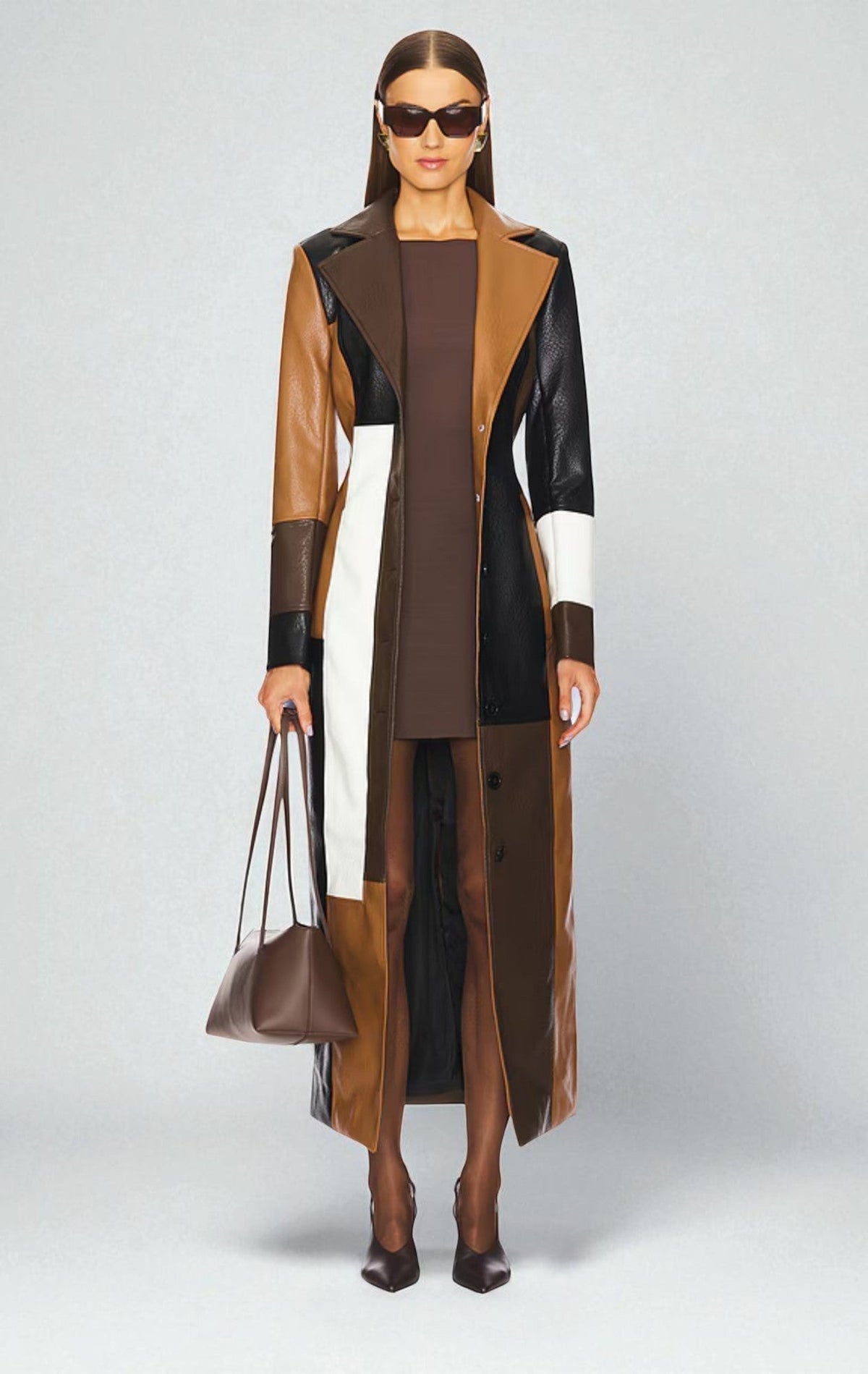 Addison | Mosaic-Pattern Coat