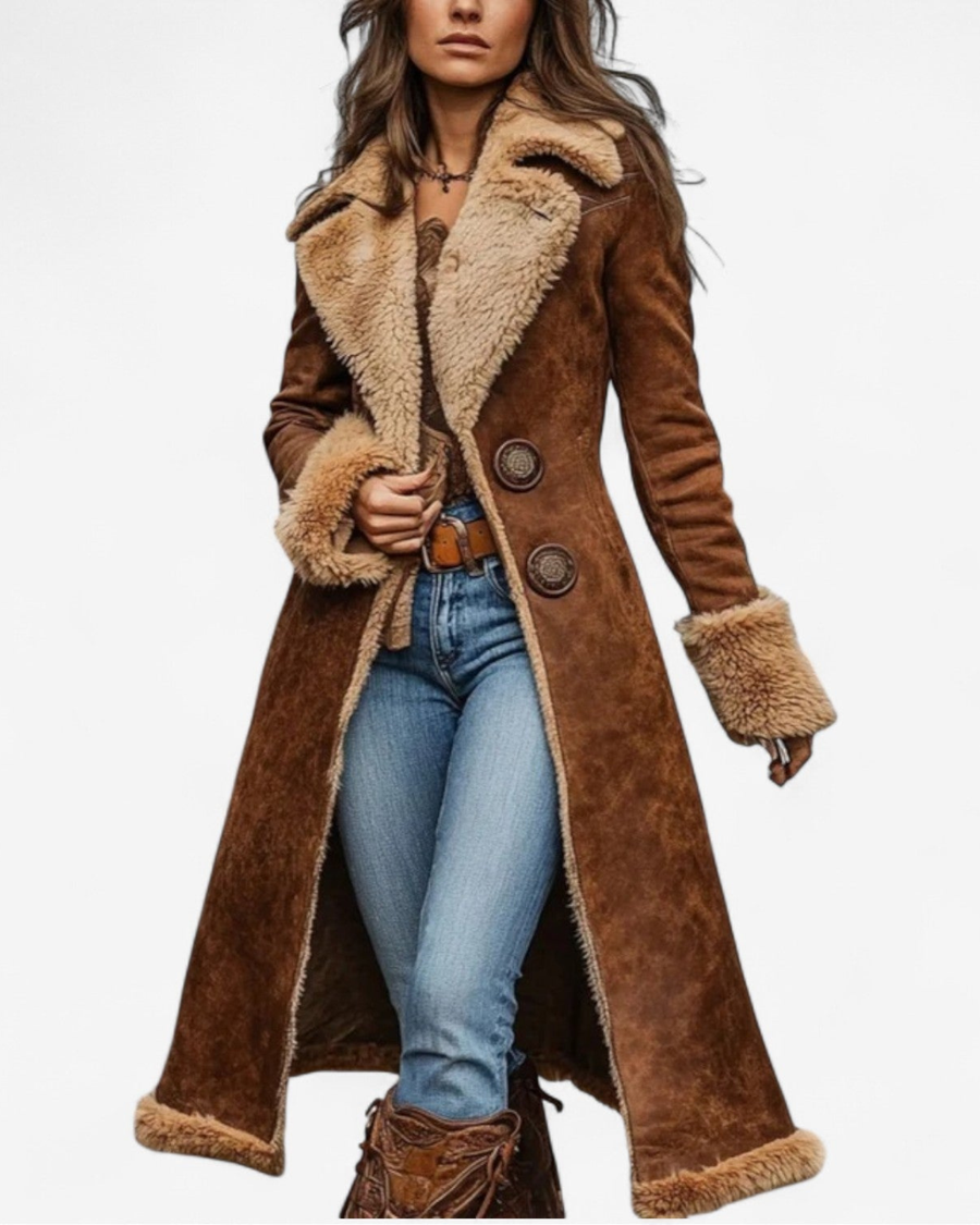 Amelie | Long Vintage-Style Coat
