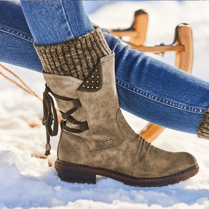 EMMA | LACE-UP MID-CALF BOOTS