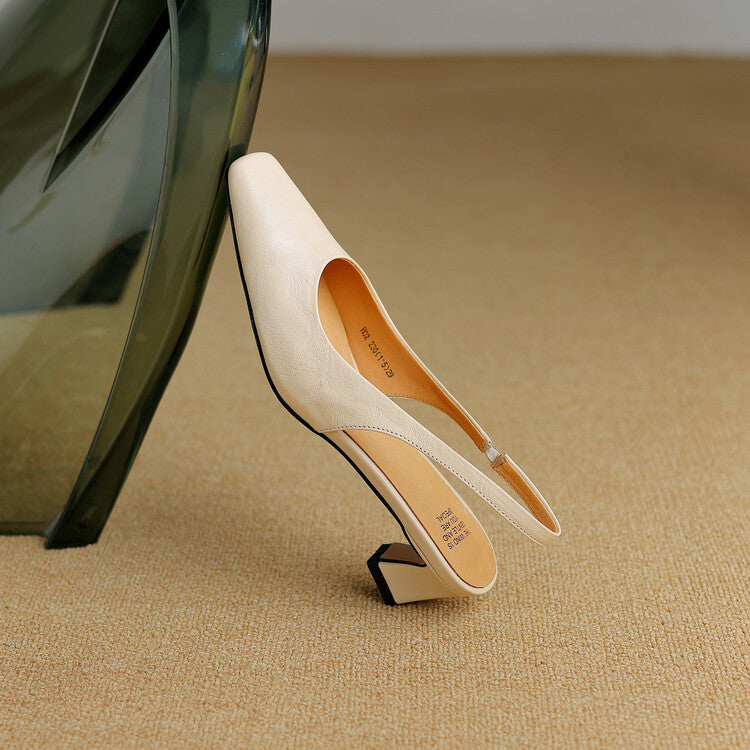 Ersa | Leather-Look Slingbacks