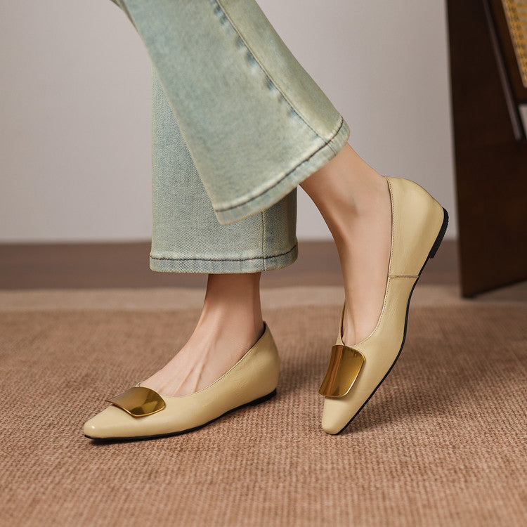 Lorea | Leather-Look Flats