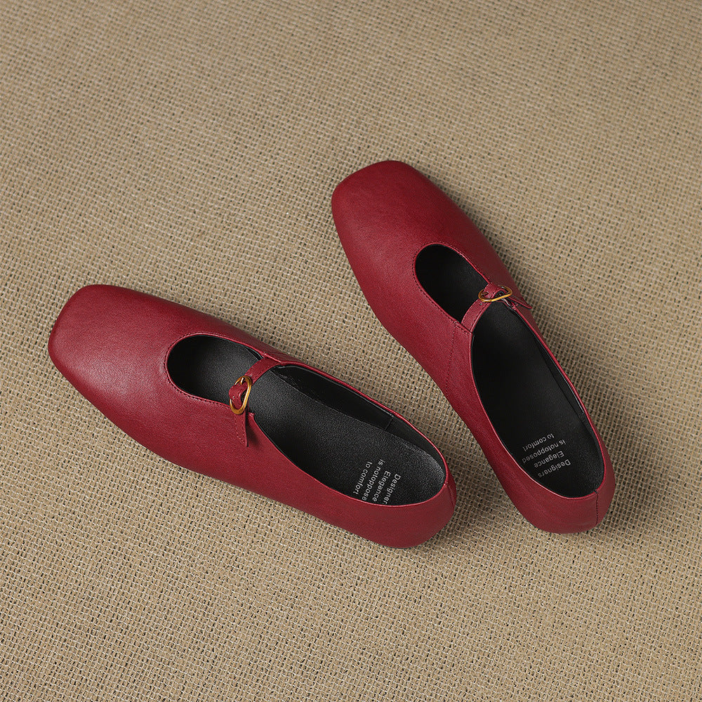 Catriona | High-Vamp Mary Jane Flat