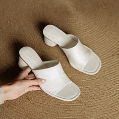 Amira | Leather-Look Mules
