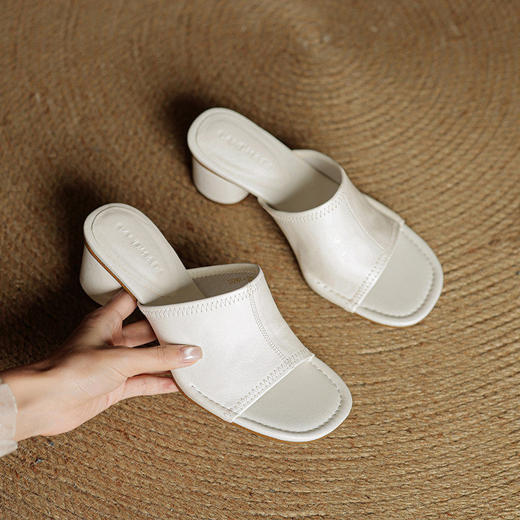 Amira | Leather-Look Mules