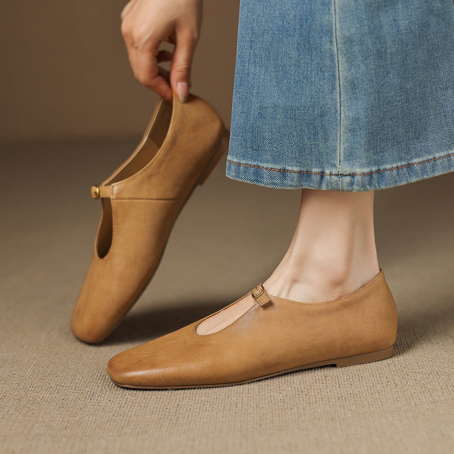 Catriona | High-Vamp Mary Jane Flat