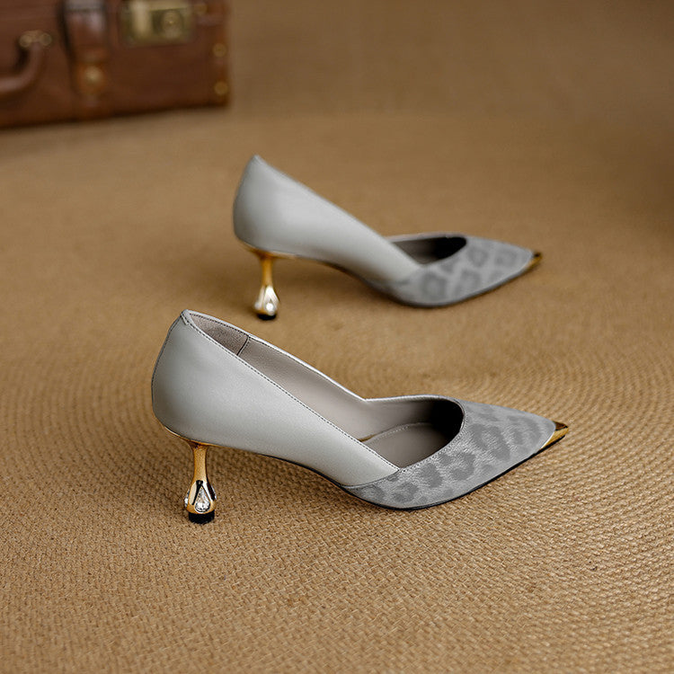 Clair | Leather-Look Heels