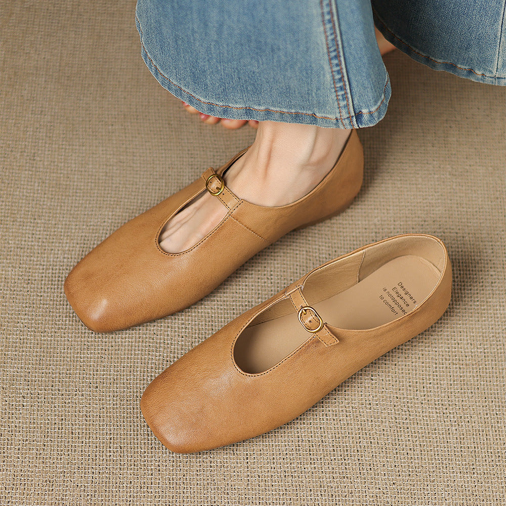 Catriona | High-Vamp Mary Jane Flat