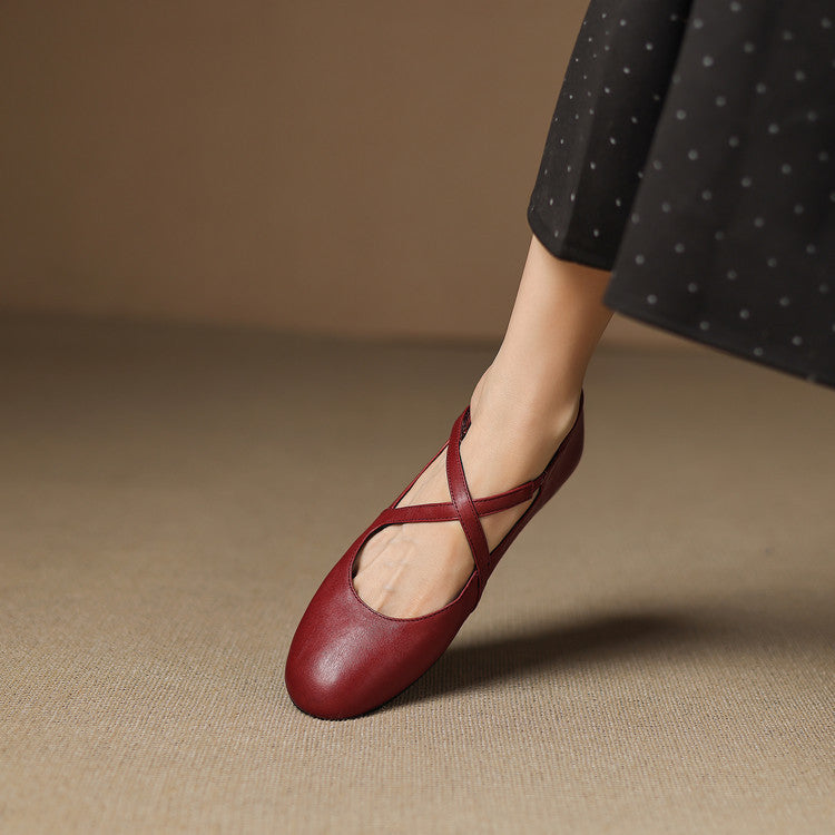 Zeor | Leather-Look Flats