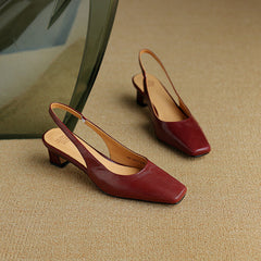 Ersa | Leather-Look Slingbacks