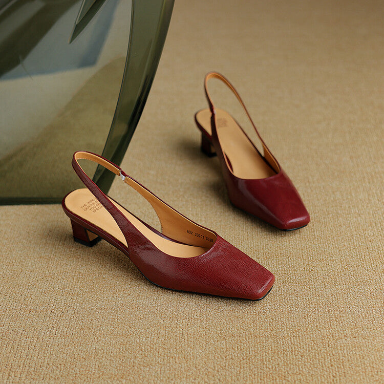 Ersa | Leather-Look Slingbacks