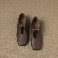 Elspeth | High-Vamp Mary Jane Flats