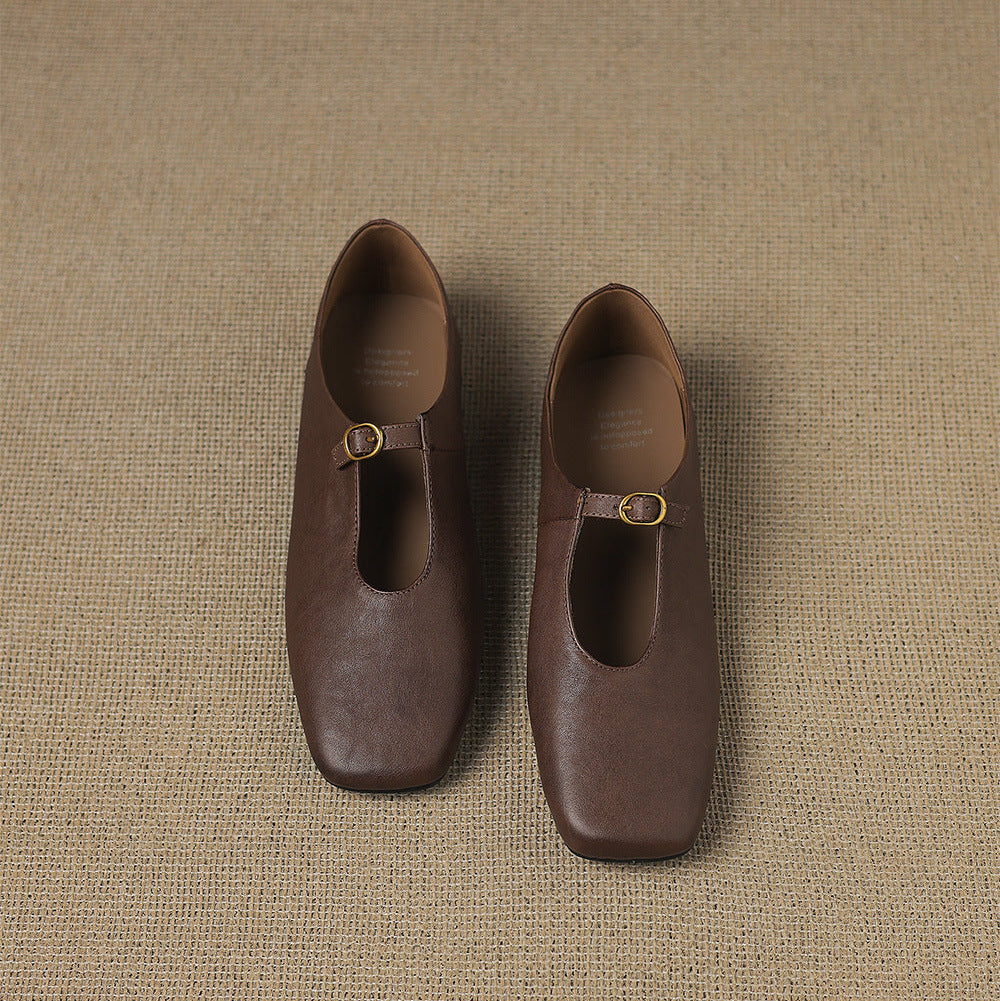 Catriona | High-Vamp Mary Jane Flat