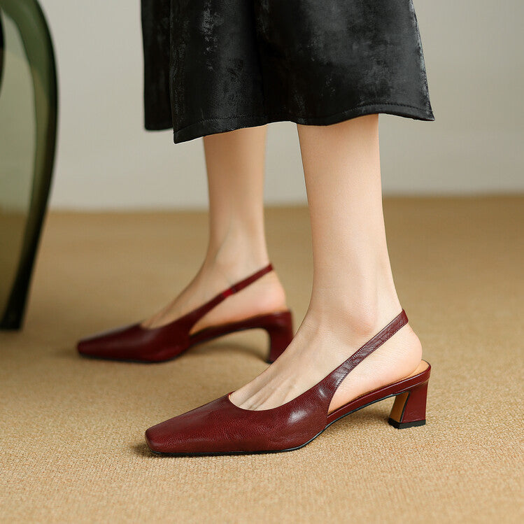 Ersa | Leather-Look Slingbacks