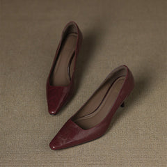 Zala | Leather-Look Heels