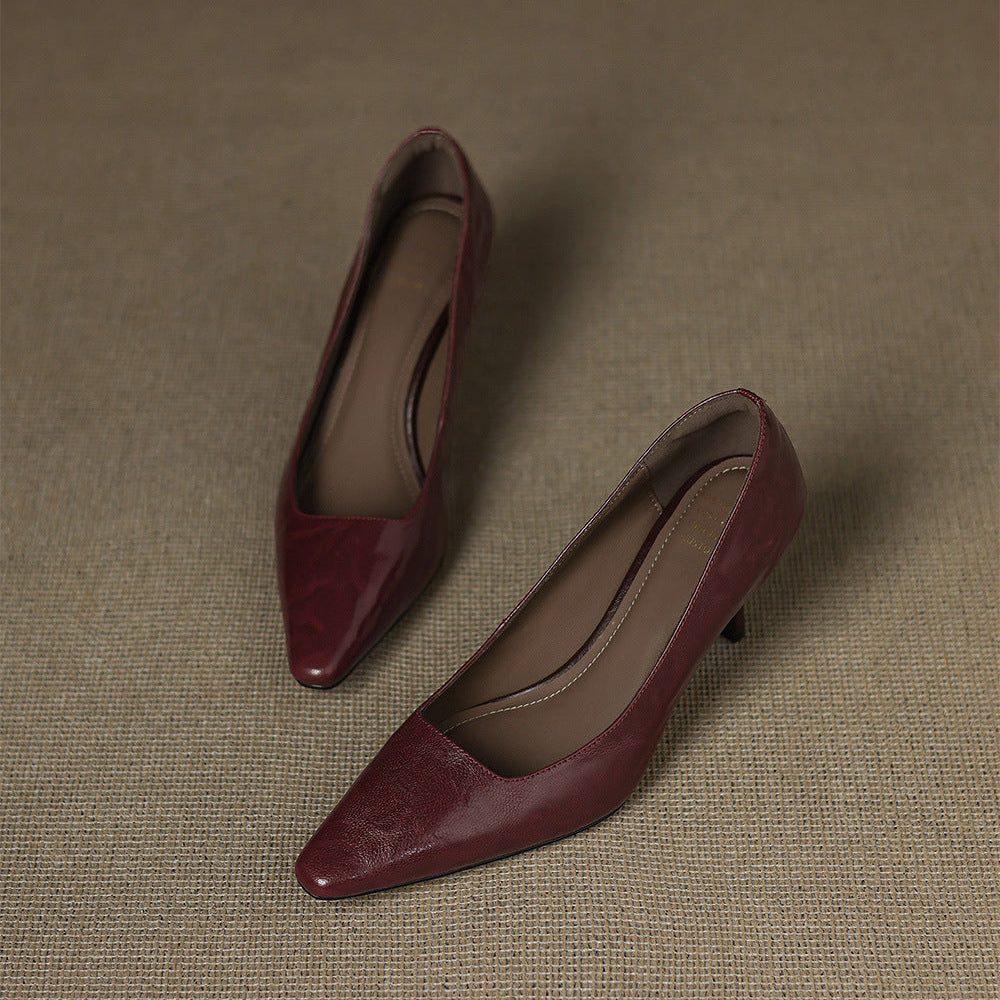 Zala | Leather-Look Heels