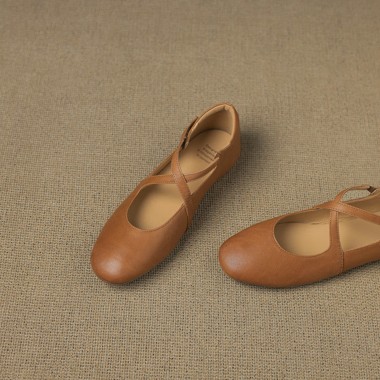 Zeor | Leather-Look Flats