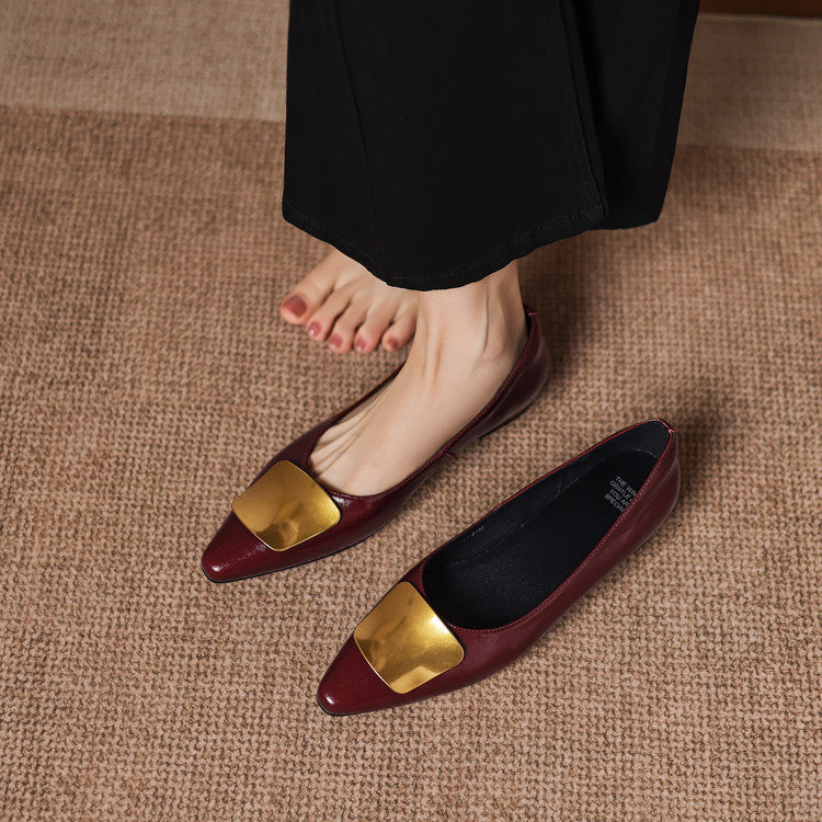 Lorea | Leather-Look Flats