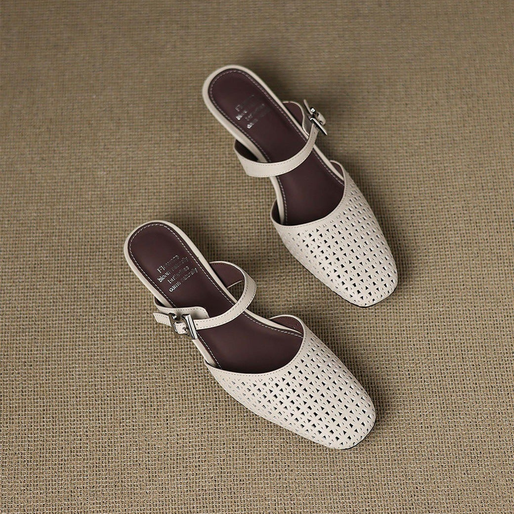 Nilda | Leather-Look Mules