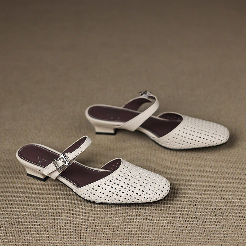 Nilda | Leather-Look Mules