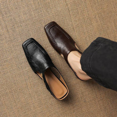 Vyla | Leather-Look Mules
