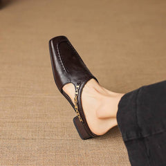 Vyla | Leather-Look Mules