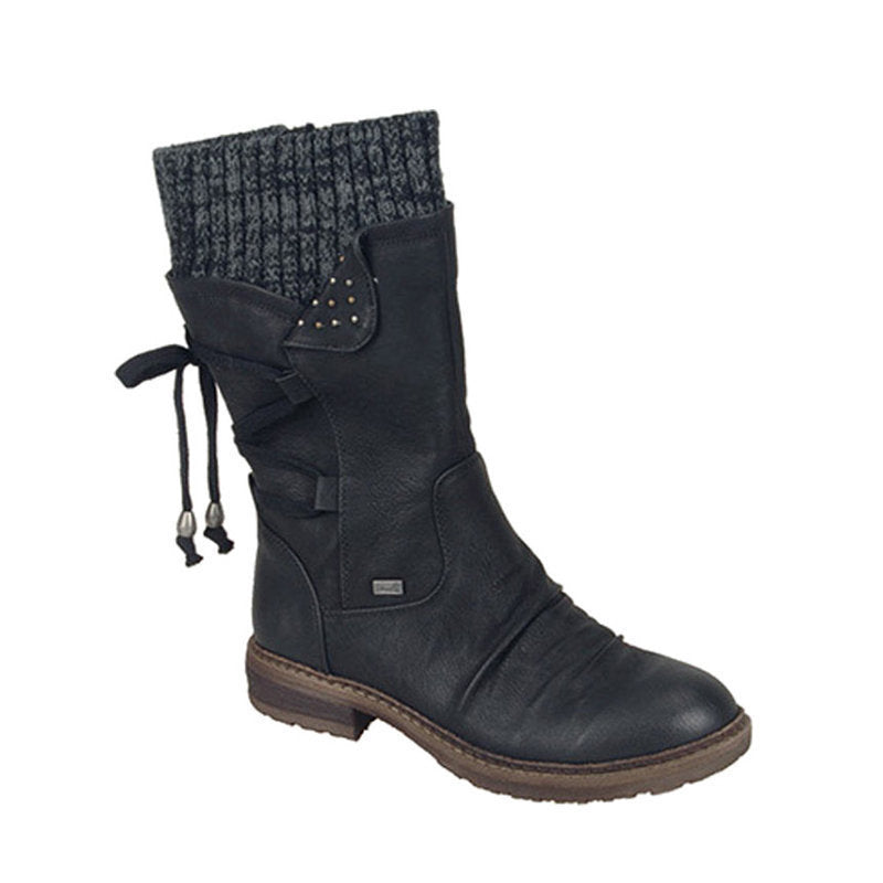 EMMA | LACE-UP MID-CALF BOOTS